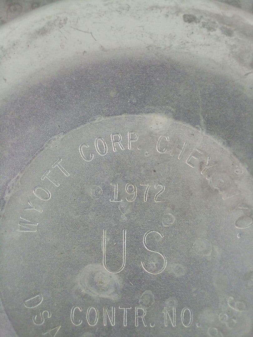 【1962年】US製 ミリタリーコンテナ オリーブドラブ　フードコンテナ*AE6