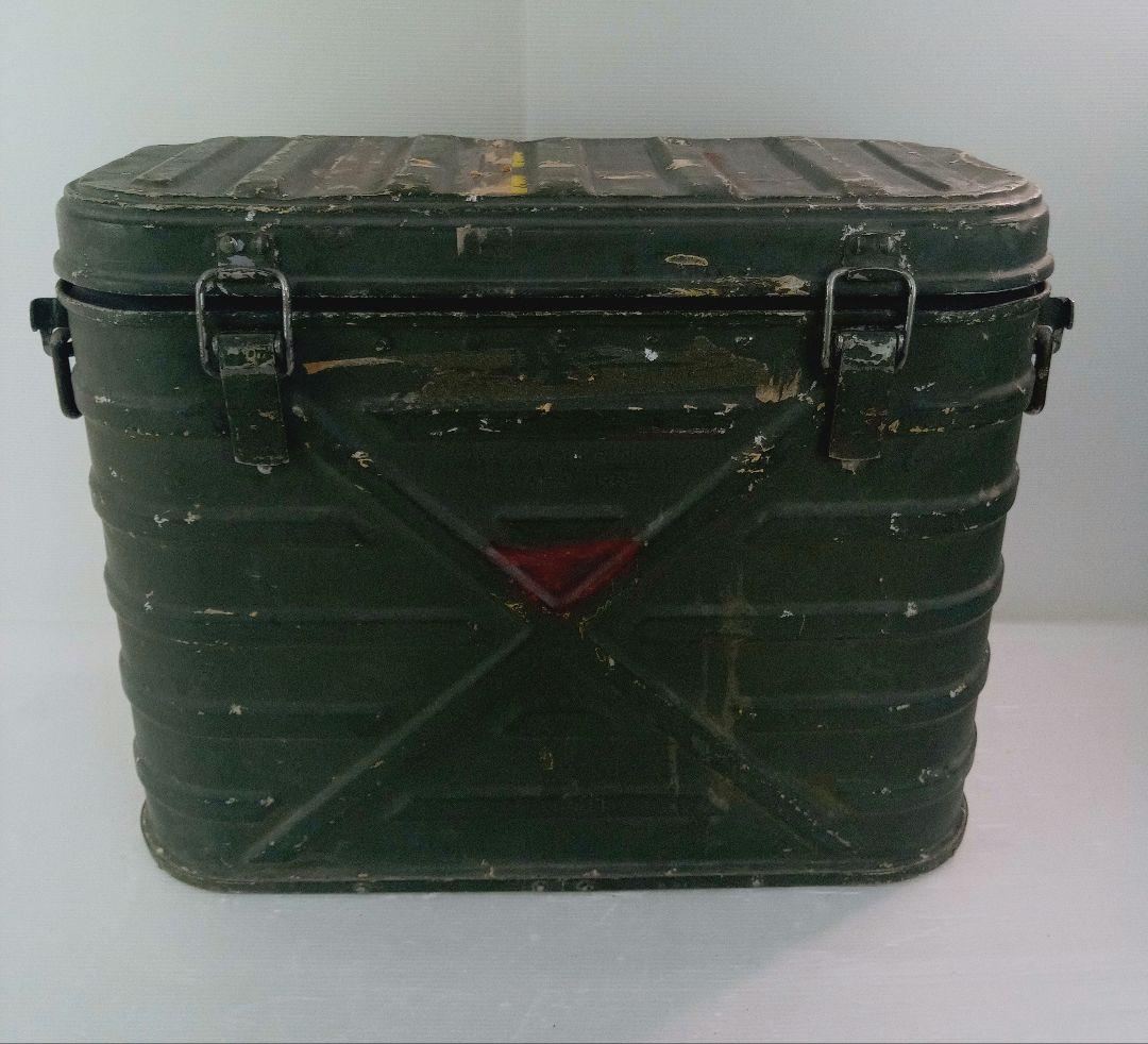 【1962年】US製 ミリタリーコンテナ オリーブドラブ　フードコンテナ*AE6