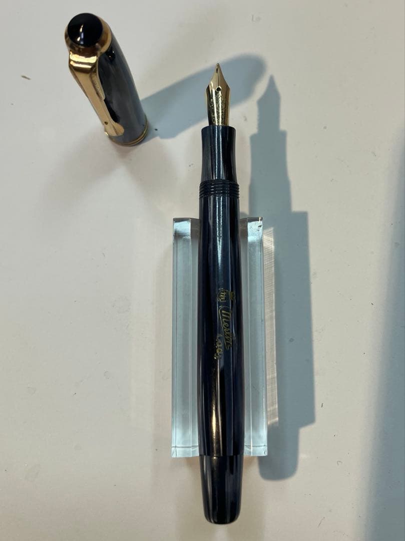 MERLIN　lady 万年筆　1950's ストライプ　EF　Ladyサイズ