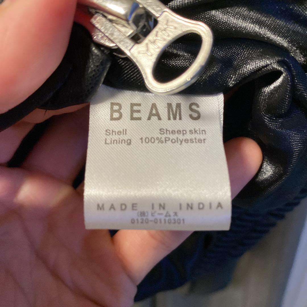 ジャケット・アウター BEAMS 24SS Vintaga Leather zip blouson