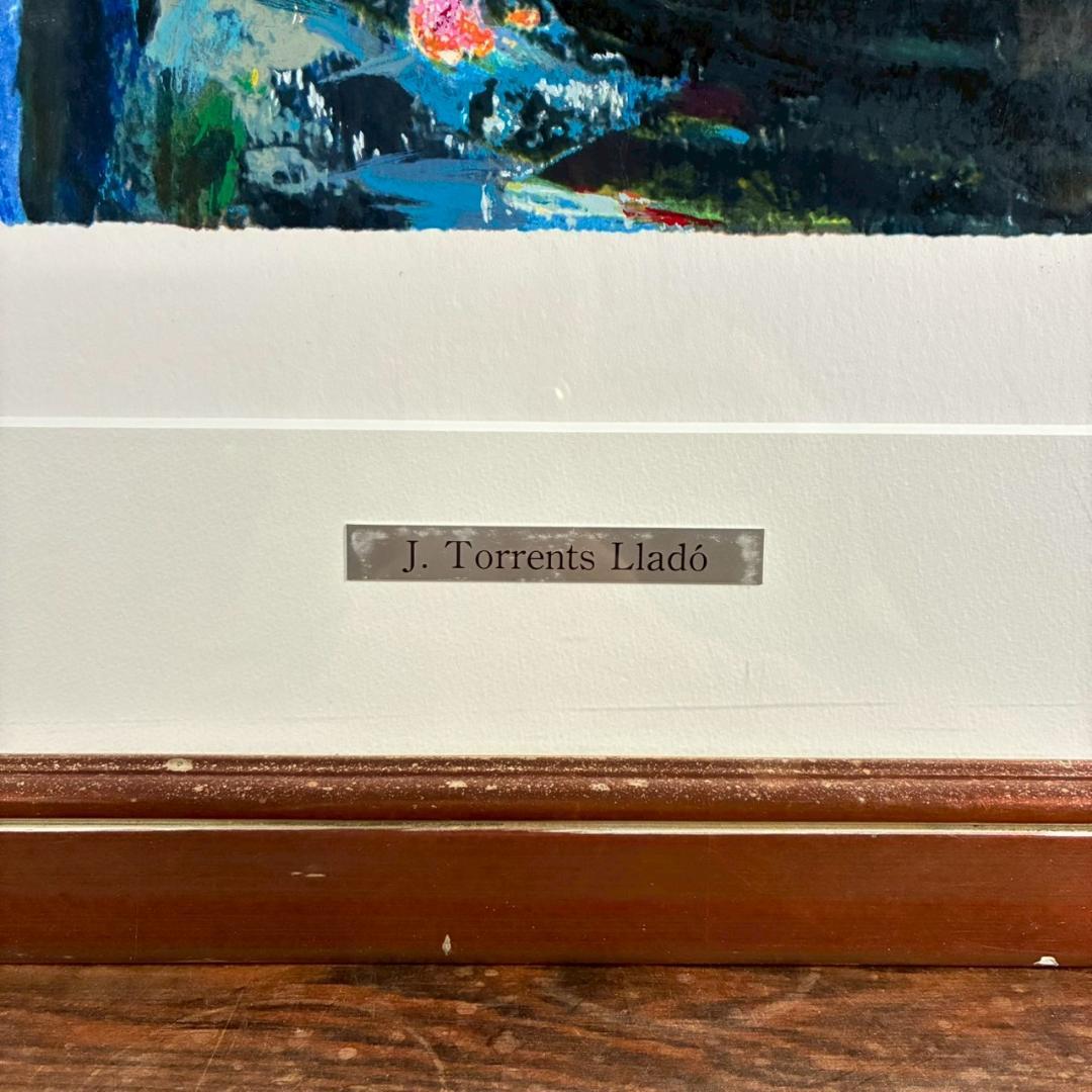 トレンツ・リャド「カサフラゴナール」シルクスクリーン 大作 遺族サイン モネの庭