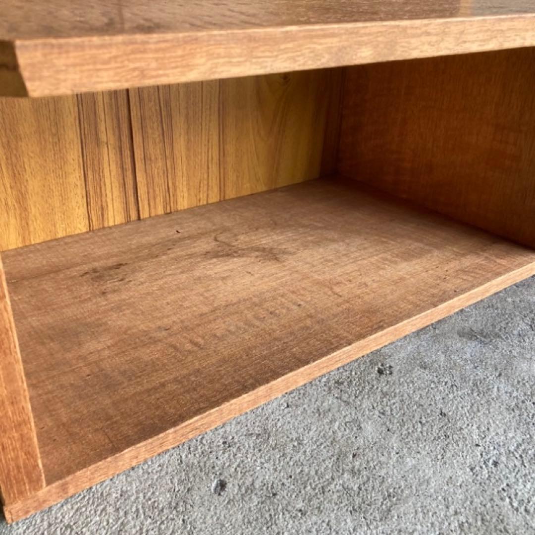 木製 ラック キャビネット 飾り棚 置物台 花台 踏み台 2段 シャビー レトロ