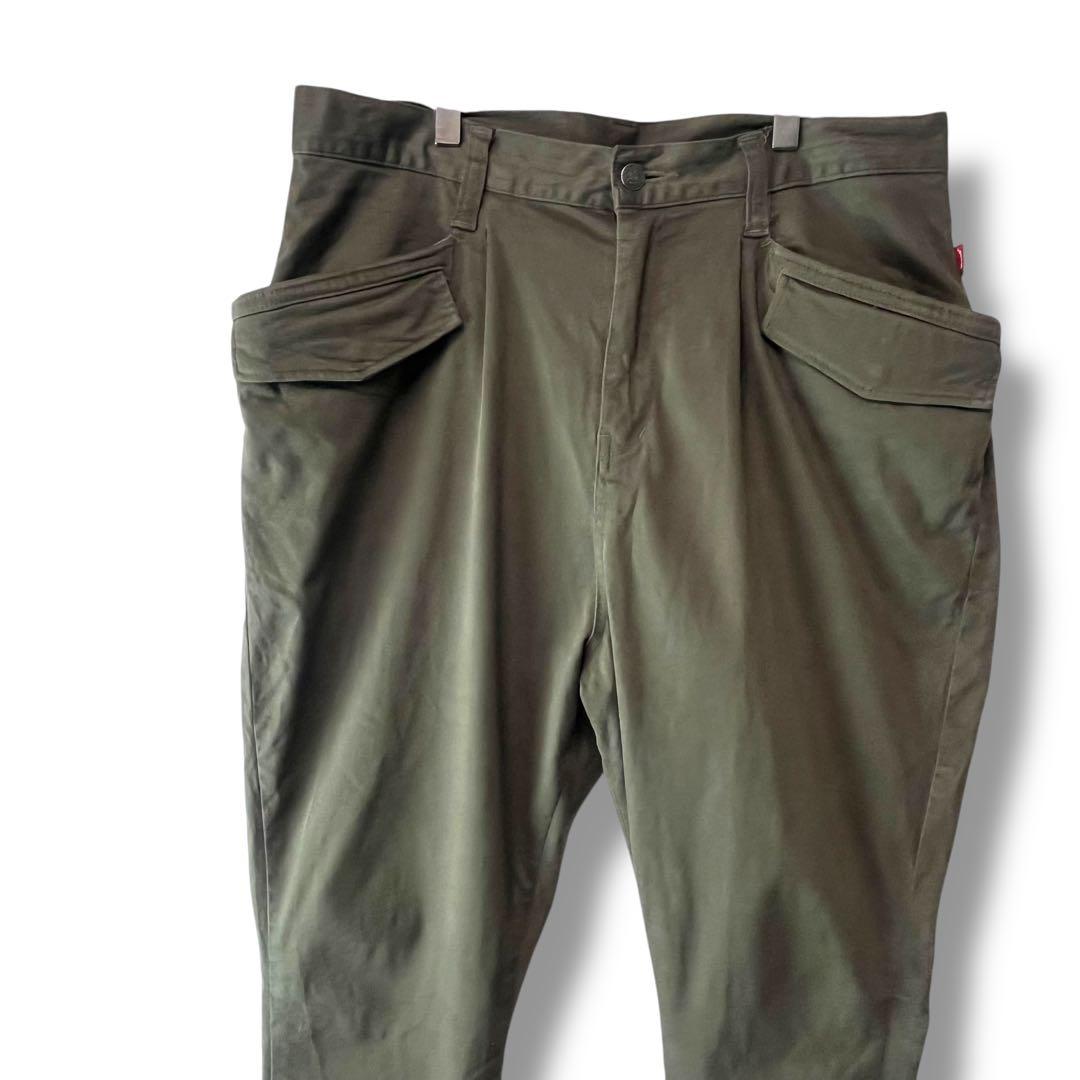 glamb シモンジョッパーズパンツ カーキ リブ切り替え サルエル