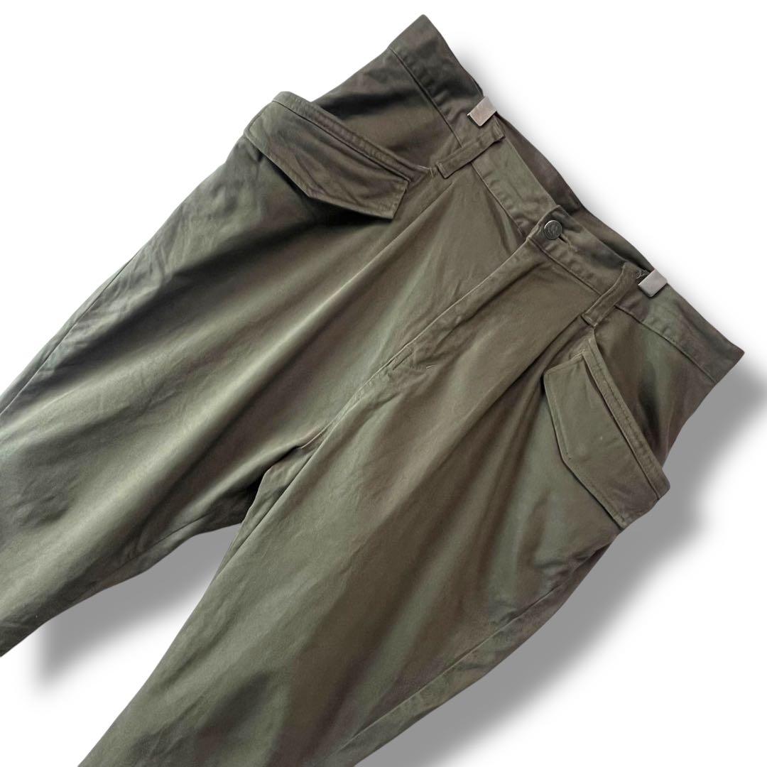 glamb シモンジョッパーズパンツ カーキ リブ切り替え サルエル