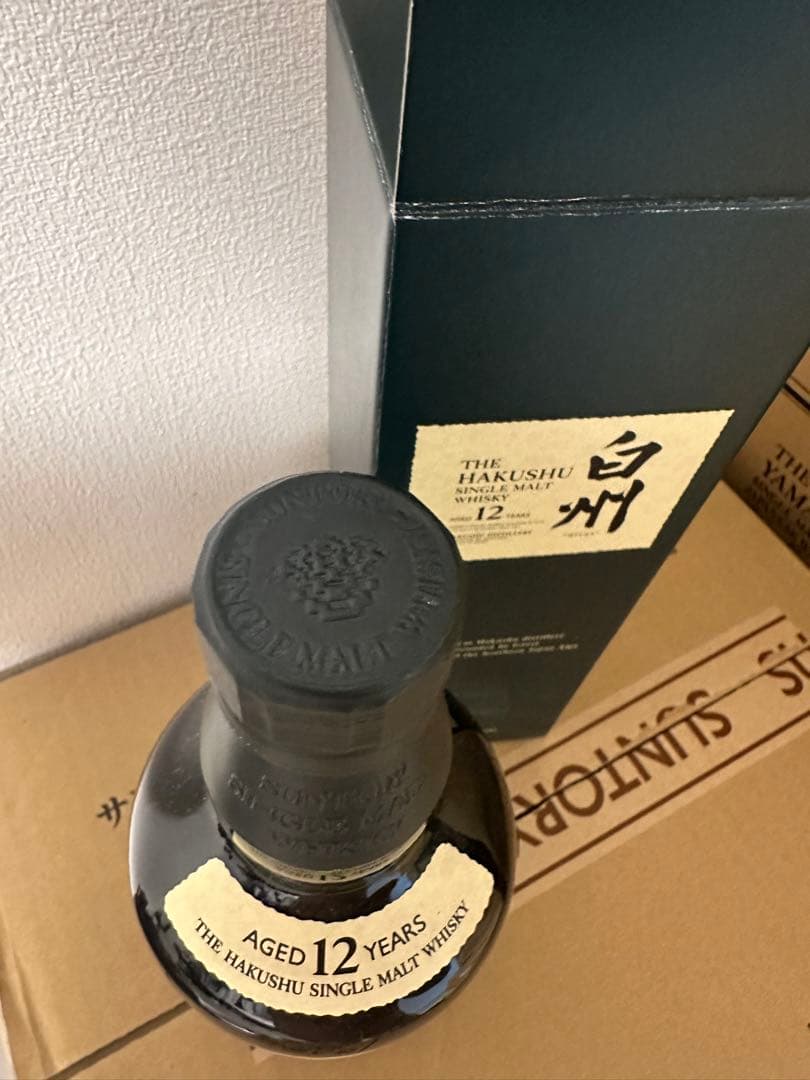 サントリー　白州12年ウイスキー　旧ボトル　響マーク　6本　化粧箱付き