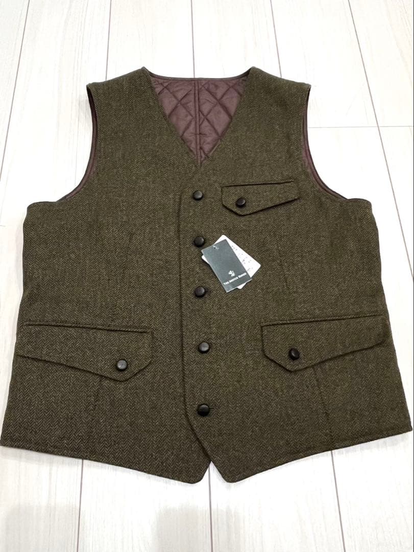 ★新品★THE SCOTCH HOUSE リバーシブル中綿ベスト メンズ L