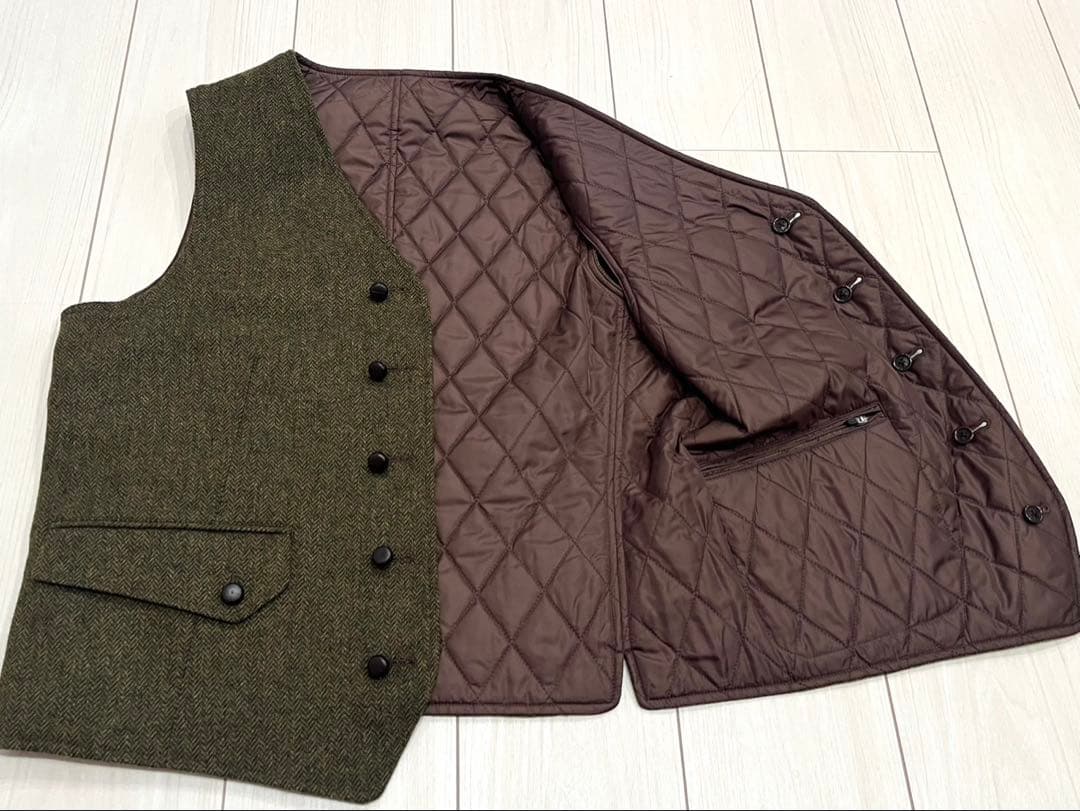 ★新品★THE SCOTCH HOUSE リバーシブル中綿ベスト メンズ L
