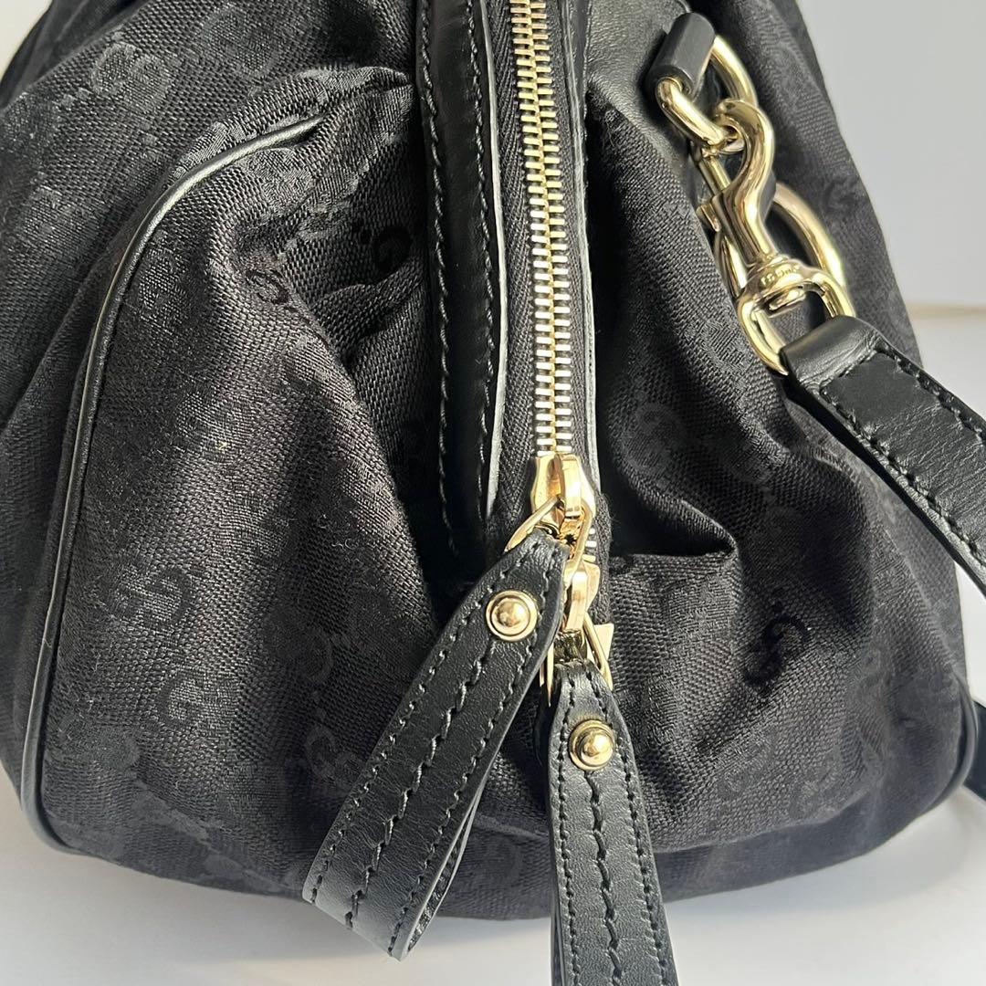 未使用保管品✨　GUCCI スーキー　ショルダーバッグ　GGキャンバス　黒