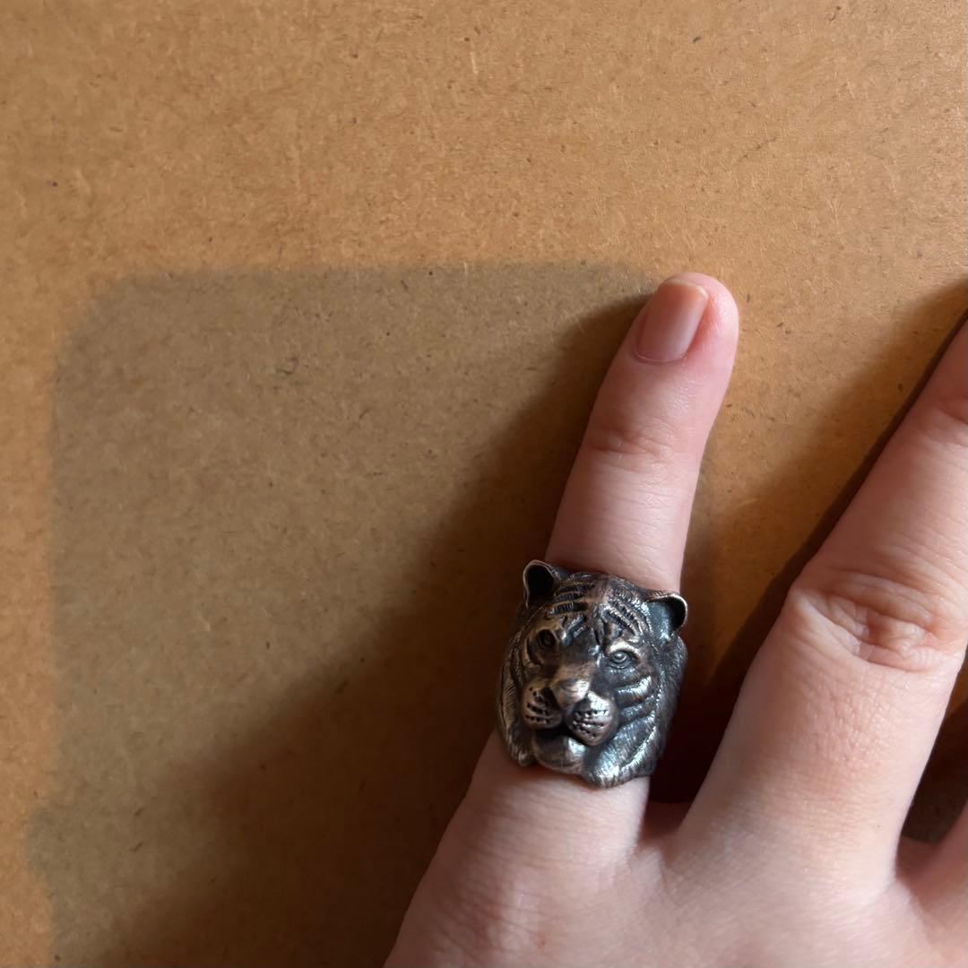 DOG STATEシルバー　リング　タイガー　7号