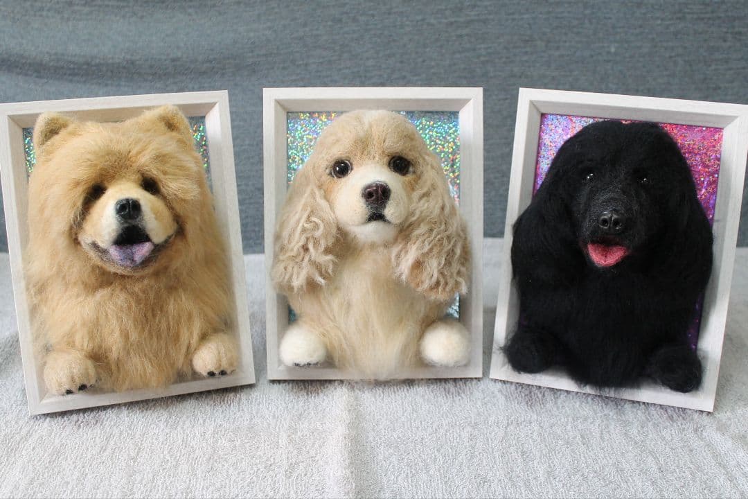 yuko☆さま確認用 羊毛フェルト 額飾り3個セット