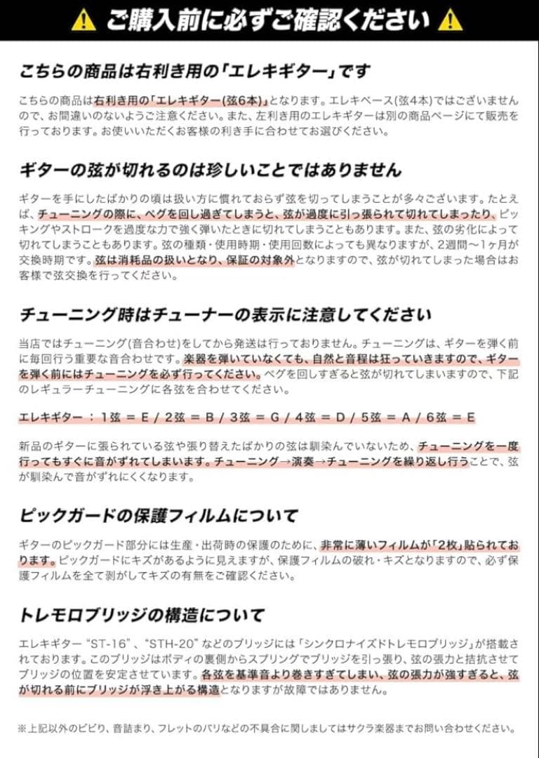 エレキギター 初心者入門セット STタイプ