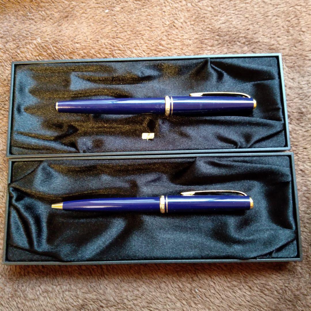 Montblanc 万年筆・青いボールペン セット