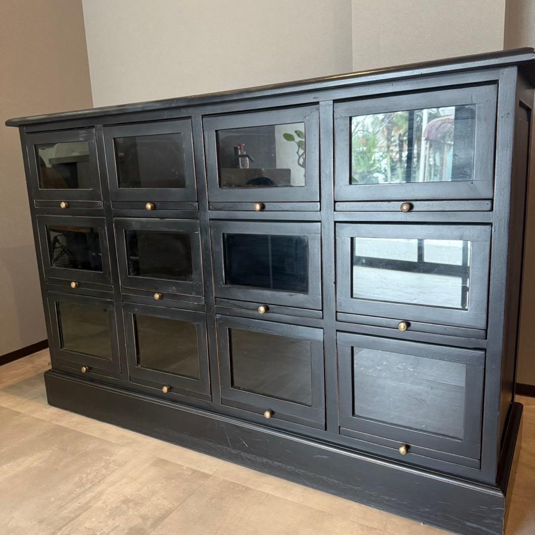 アンティーク調 シューズラック カウンター 店舗カウンター