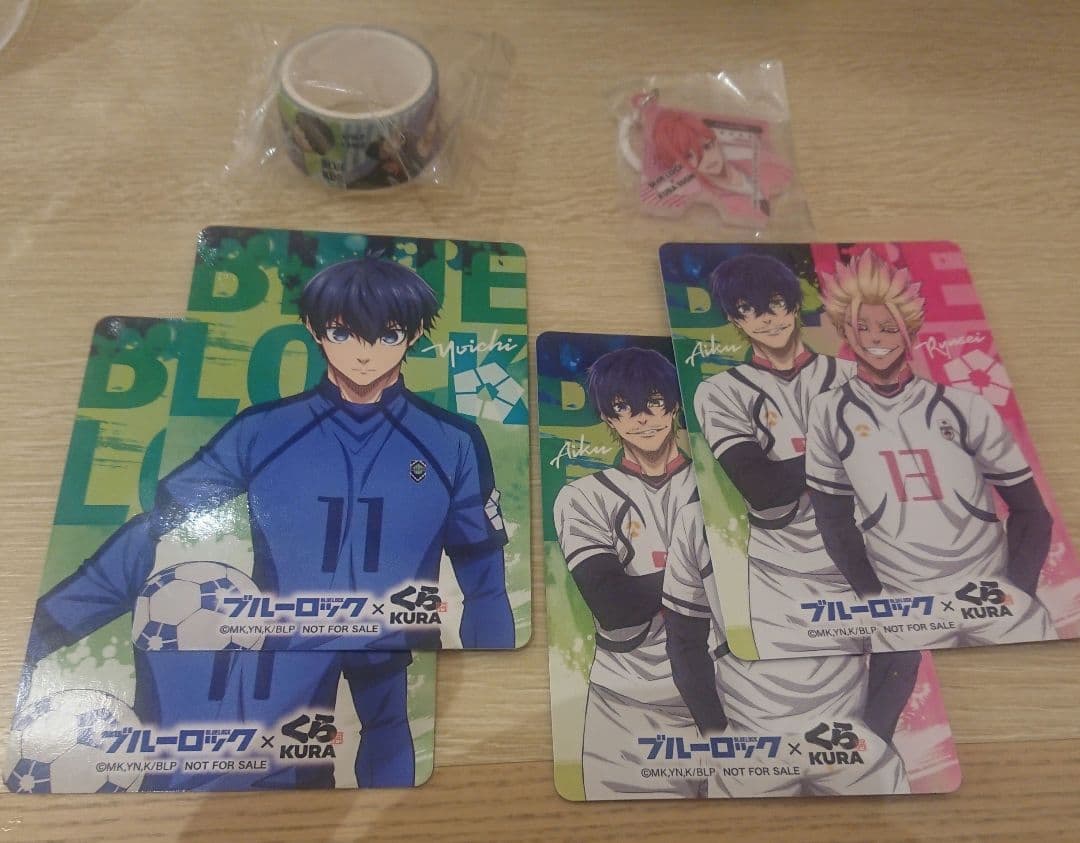 ブルーロック カードセット 4枚 + 付属品