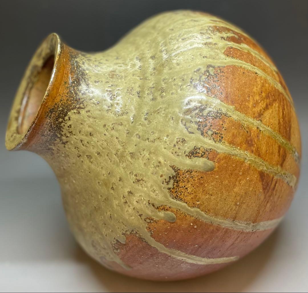 信楽焼　古信楽　壺　在銘　作家作品　b9597