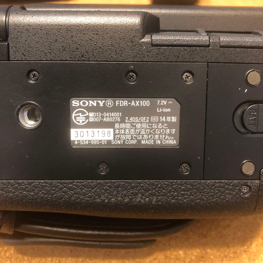 SONY FDR-AX100 4Kビデオカメラ本体