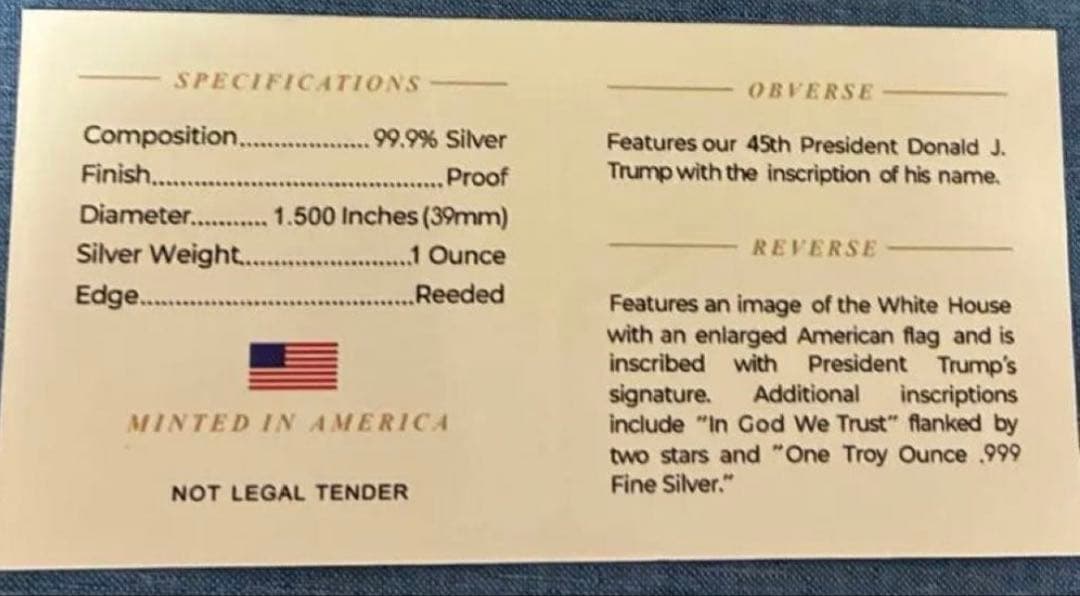 うた2024トランプ純銀　5枚