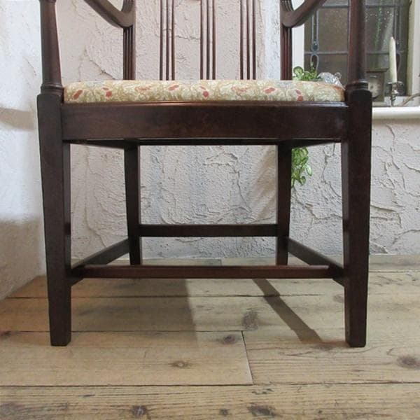 イギリス アンティーク 家具 アームチェア ダイニングチェア 椅子 4219e