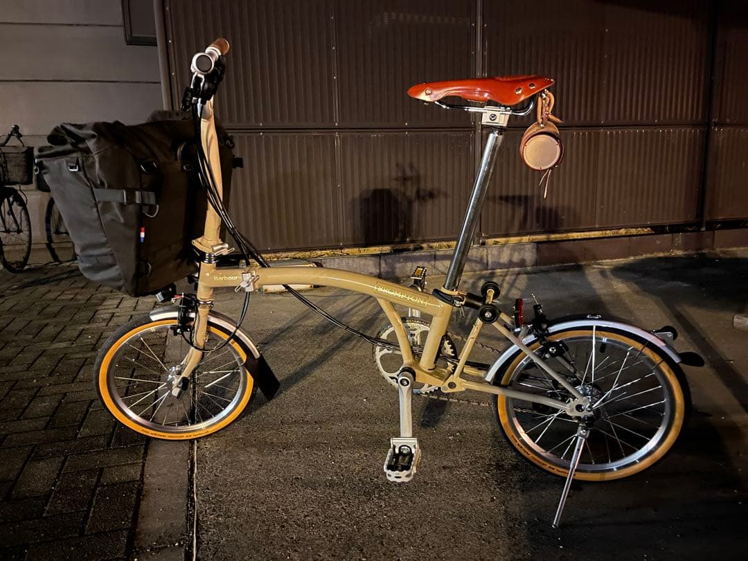 BROMPTON M6L Barbourコラボ