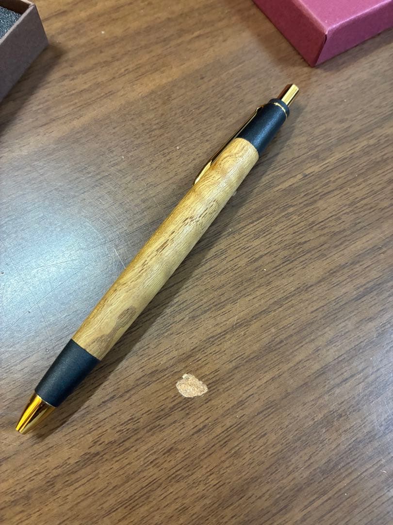 ボナンペン栗縮木シャープペンシル　検索用野原工芸　工房楔