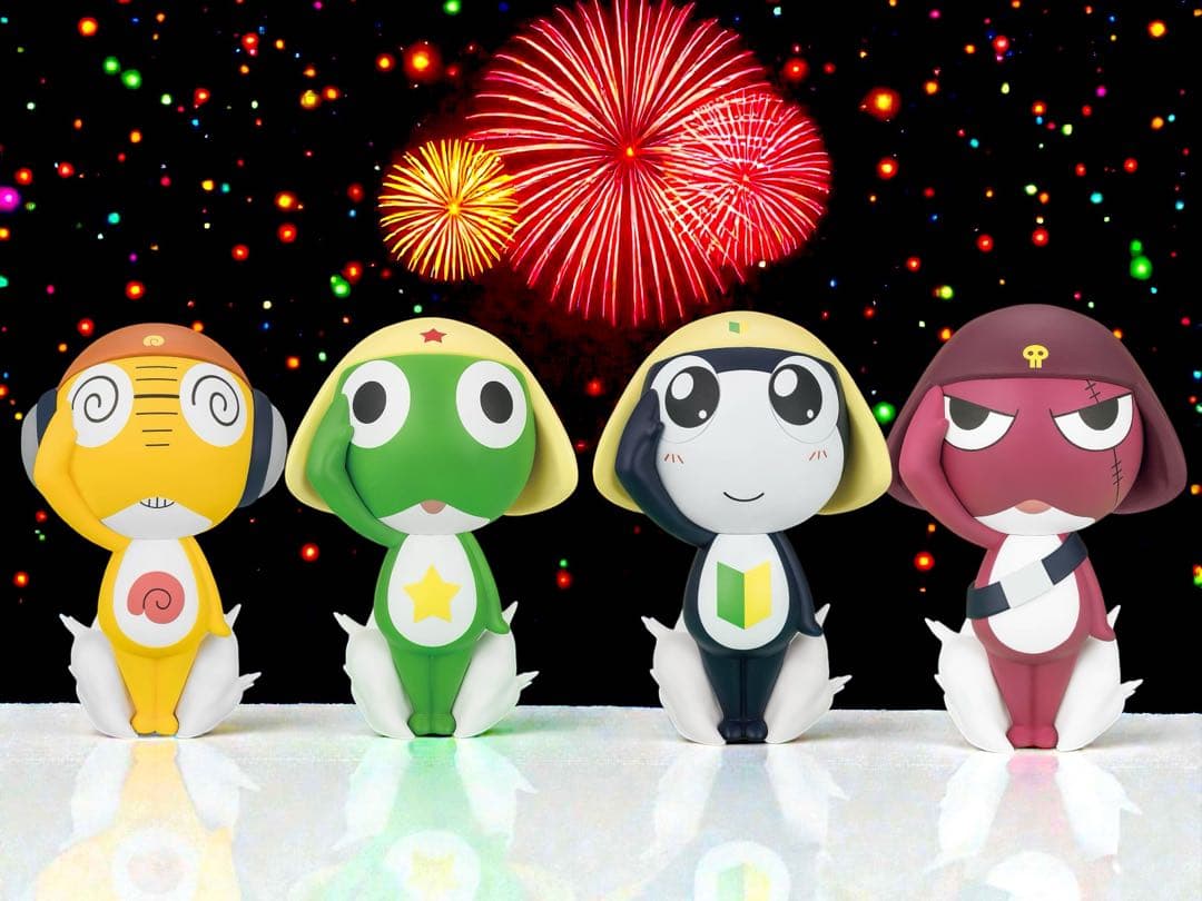 おおきなSOFVIMATES　ケロロ軍曹　タママ　ギロロ　クルル曹長　フィギュア