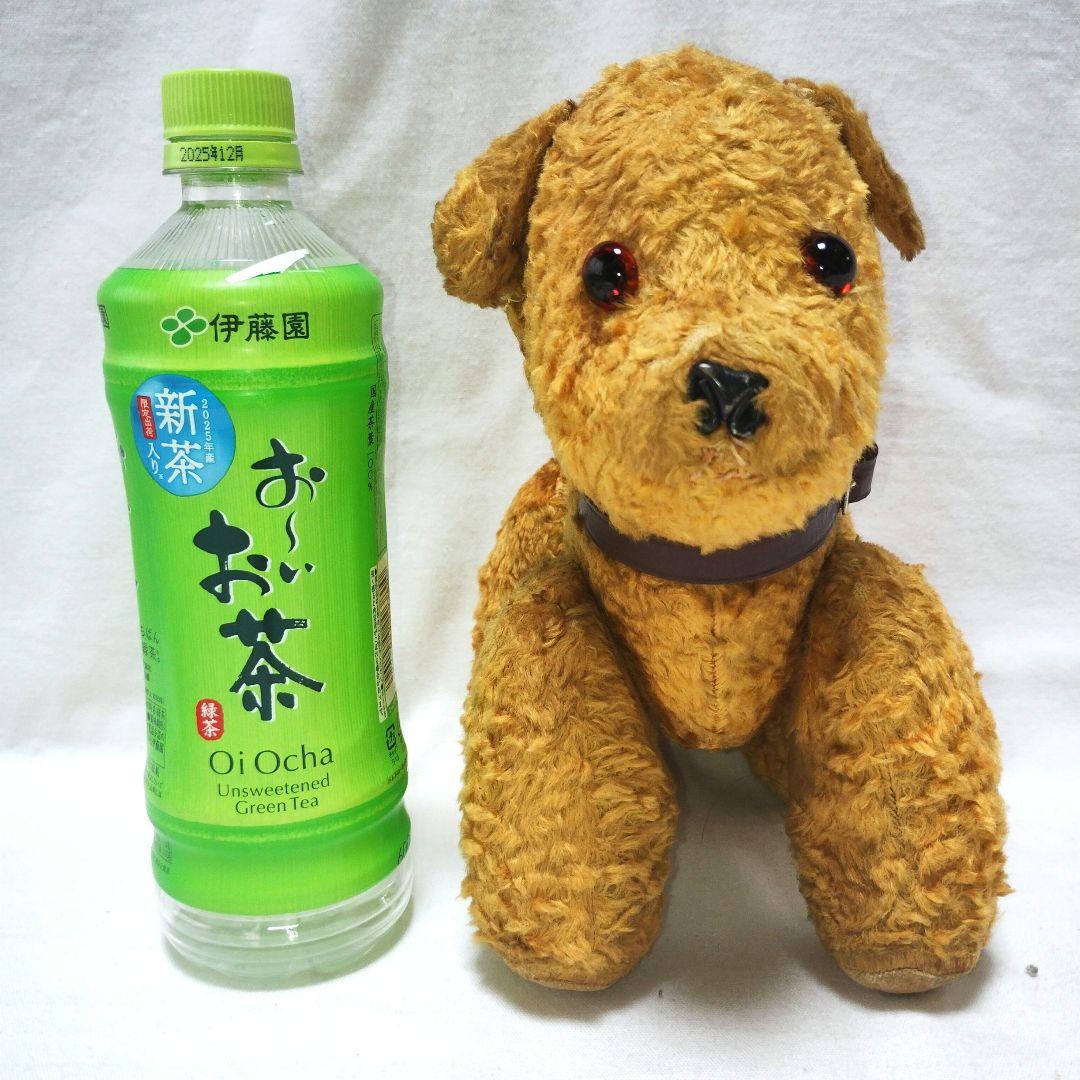【アンティーク】茶色の小犬のぬいぐるみ　ヴィンテージ レトロ
