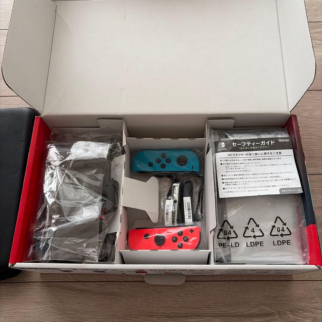 Nintendo Switch 本体 付属品完備 microSD+収納ケース付