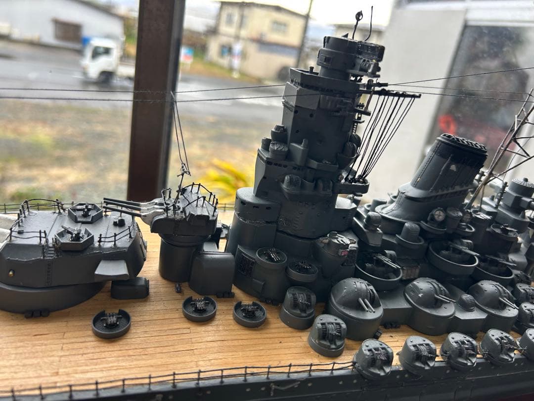 実物感(超戦艦大和)DeAGOSTINIサイズ1/250(長1100重10kg)
