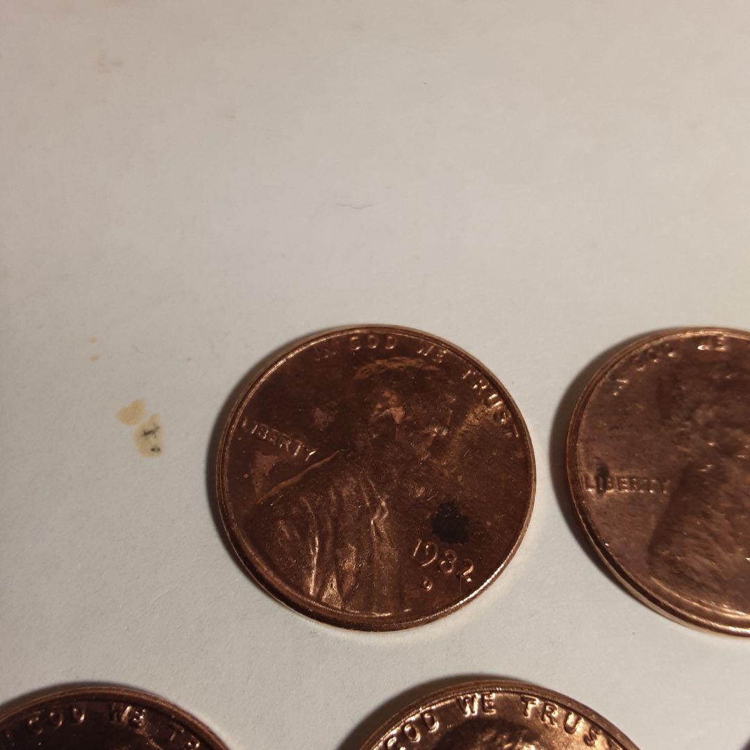 1982年刻印Ｄー1セント硬貨ー2361