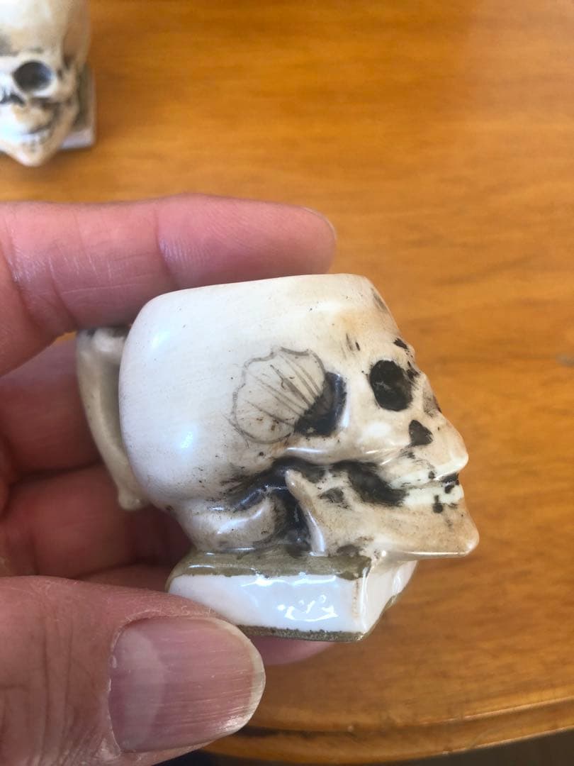 ビンテージ スカル　髑髏　骸骨　ネイバーフッド　アンティーク　レトロ