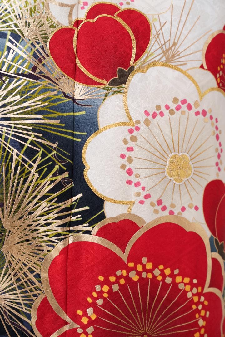 ≪美品≫正絹　振袖９点フルセット【663】【150cm~160cmの方用】