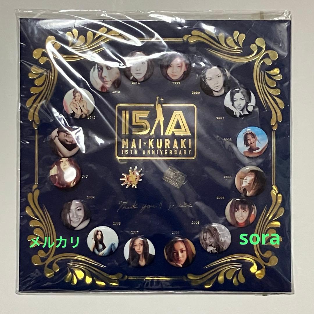 ピンバッジ&缶バッジ$倉木麻衣 一期一会Premium武道館 歴代ジャケット写真