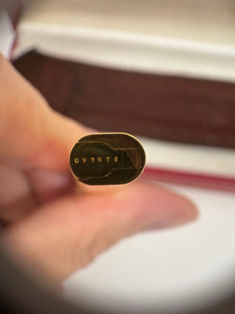 カルティエ トリニティ ボールペン ヴィンテージ ゴールド ストライプ