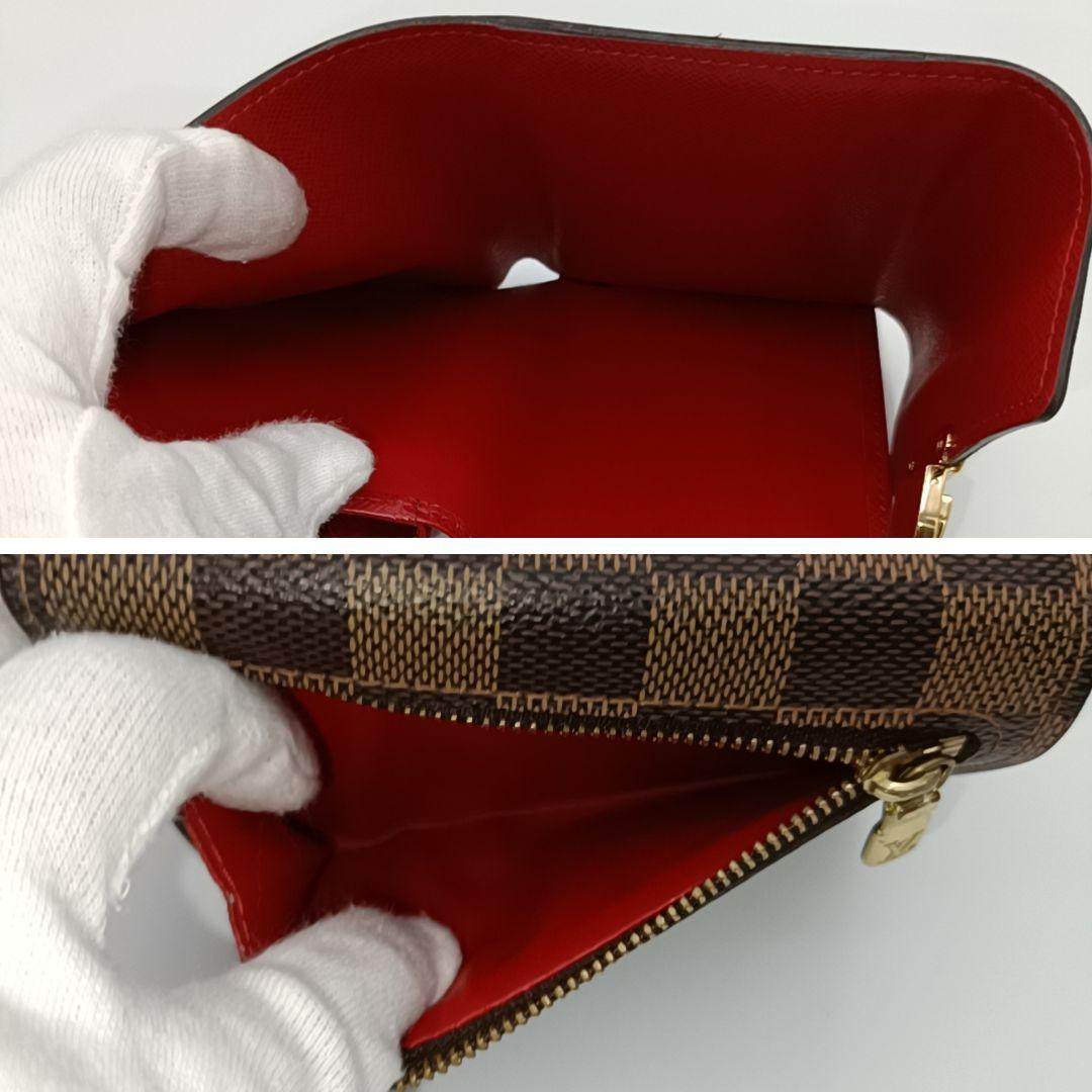 ルイヴィトン　ダミエエベヌ ポルトフォイユ コアラ　三つ折り財布　ゴールド金具