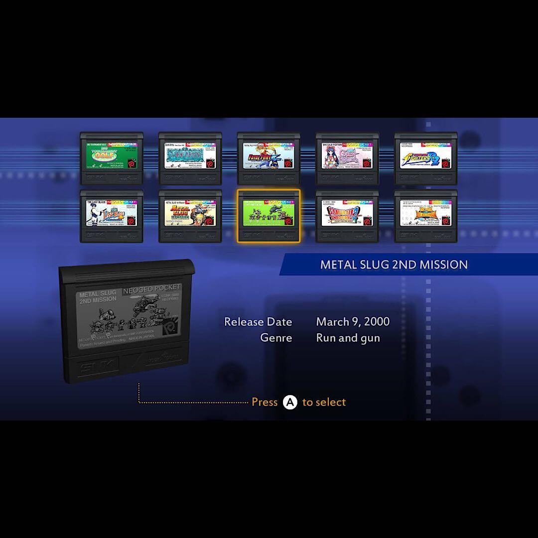 ネオジオポケットカラー セレクション Vol.1 北米版 switch スイッチ