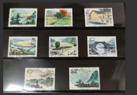 中国切手 特73 革命の揺籃 井岡山 8種完 1965年