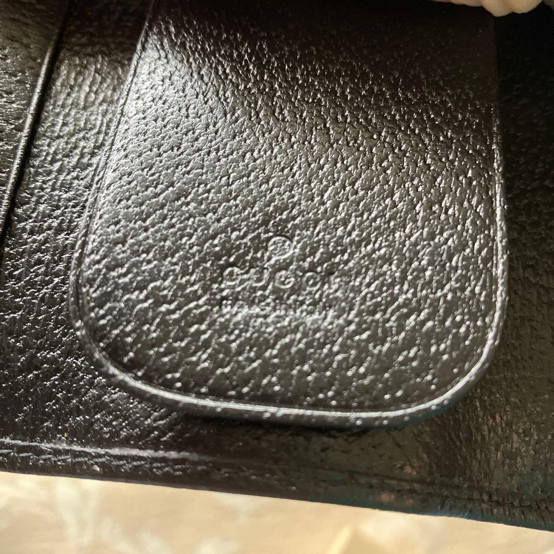 ひまわりです。未使用品❗️GUCCI ブラックレザーキーケース希少
