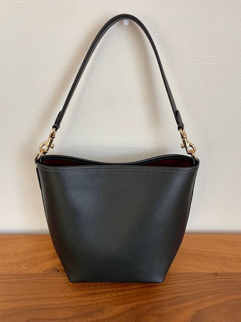 COACH シティ　バケット　バッグ　黒