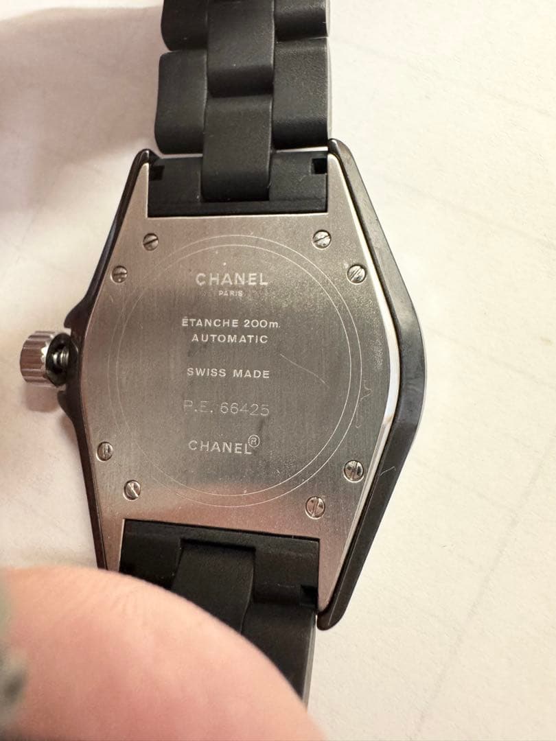 CHANEL シャネル J12 38mm 自動巻き 純正ラバーベルト 腕時計
