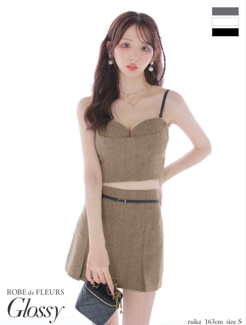 sugar ハートカットタイトドレス Sサイズ