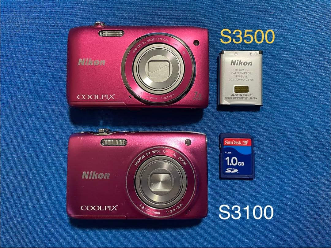 Nikon COOLPIX S3500 S3100 2台セット
