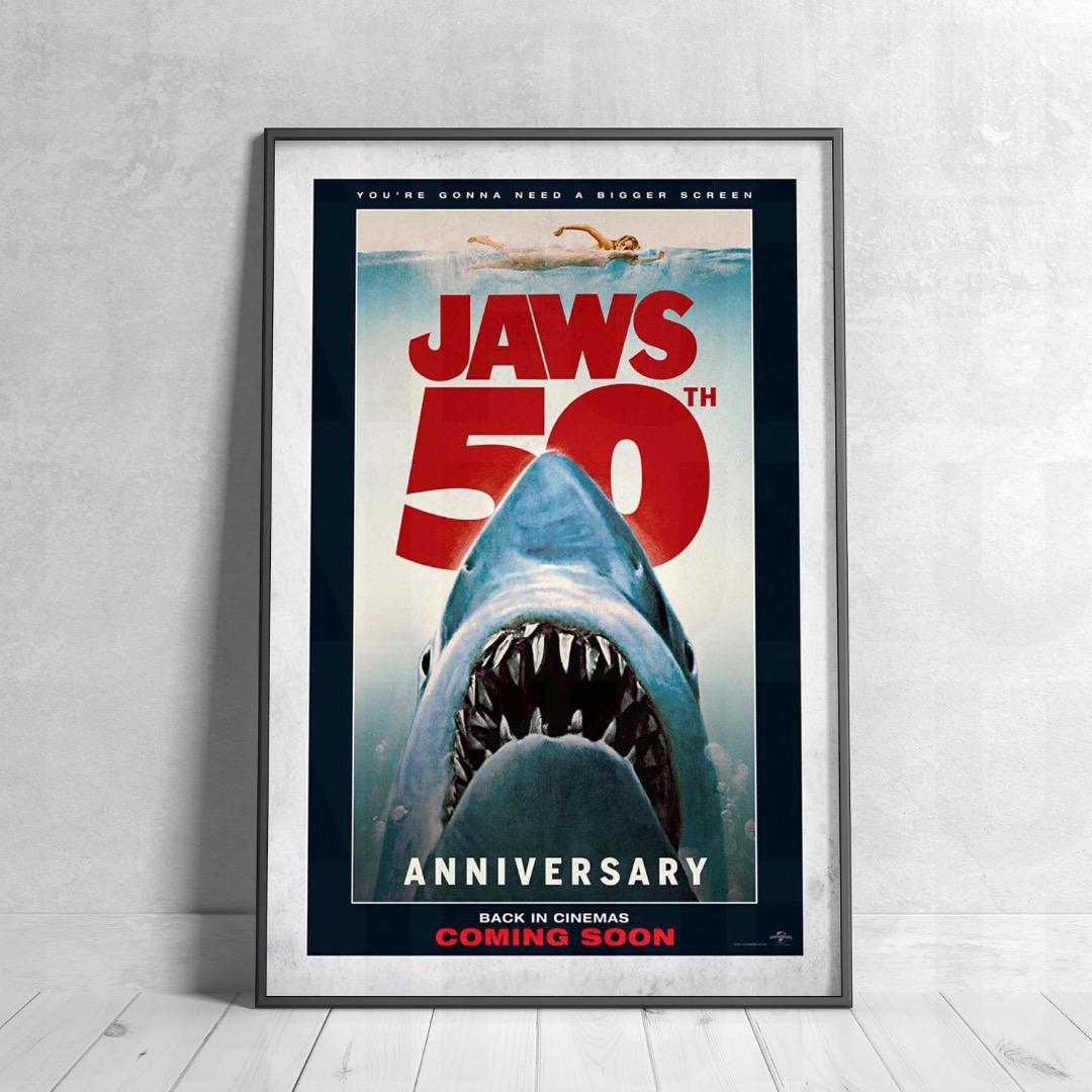 【映画館用両面ポスター】ジョーズ / Jaws 50th Anniversary