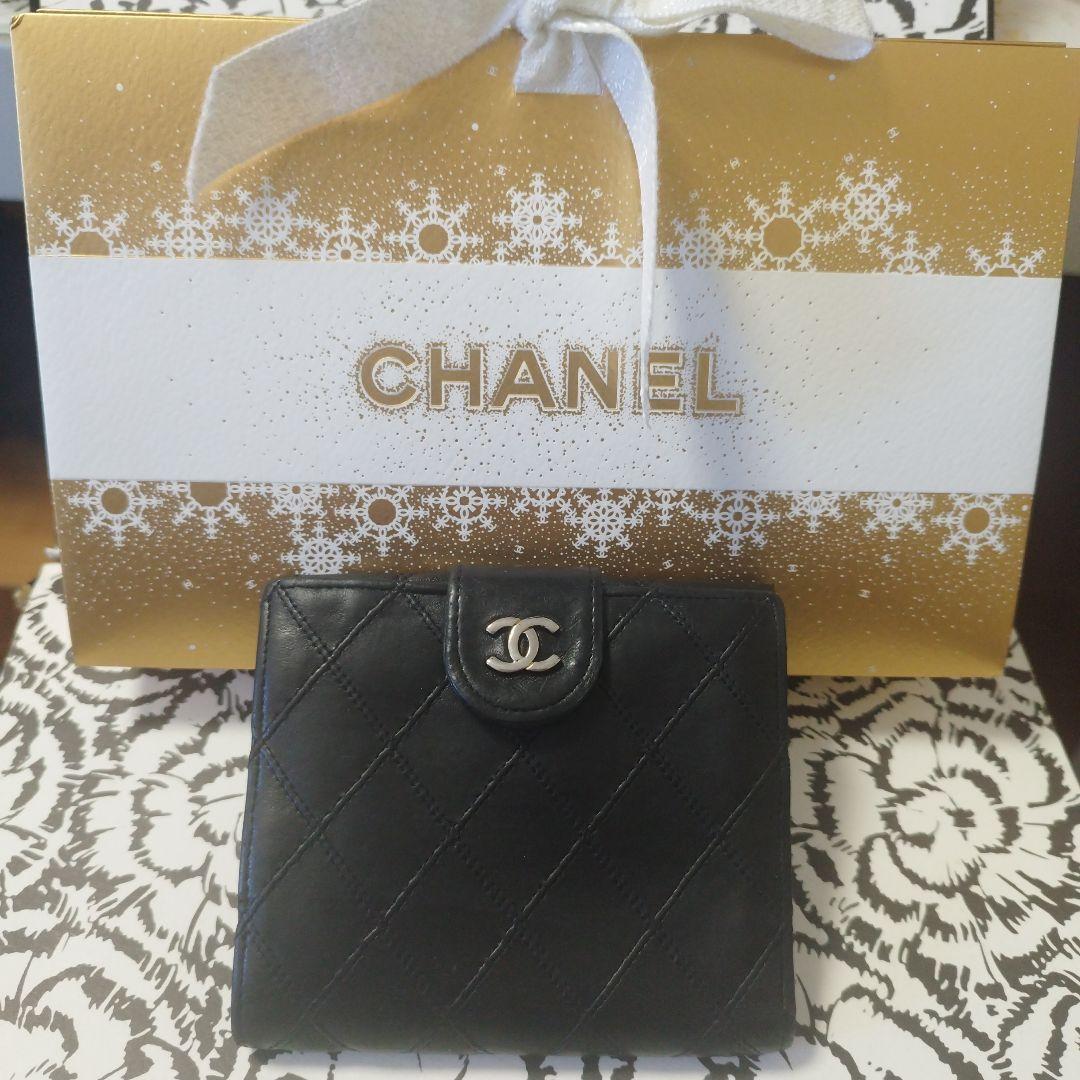 シャネルマトラッセピコローレ　ダブルホック折り財布♥
