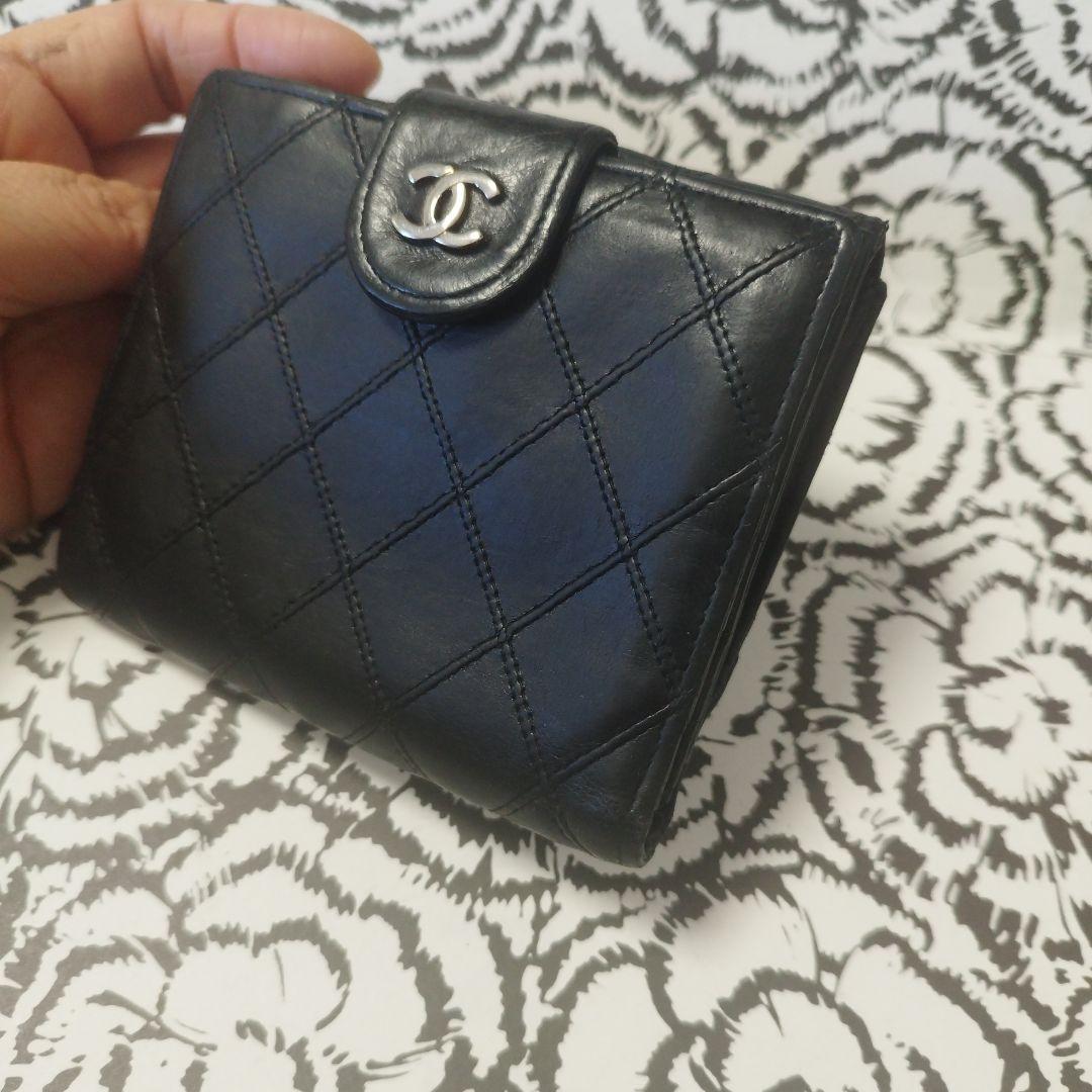 シャネルマトラッセピコローレ　ダブルホック折り財布♥