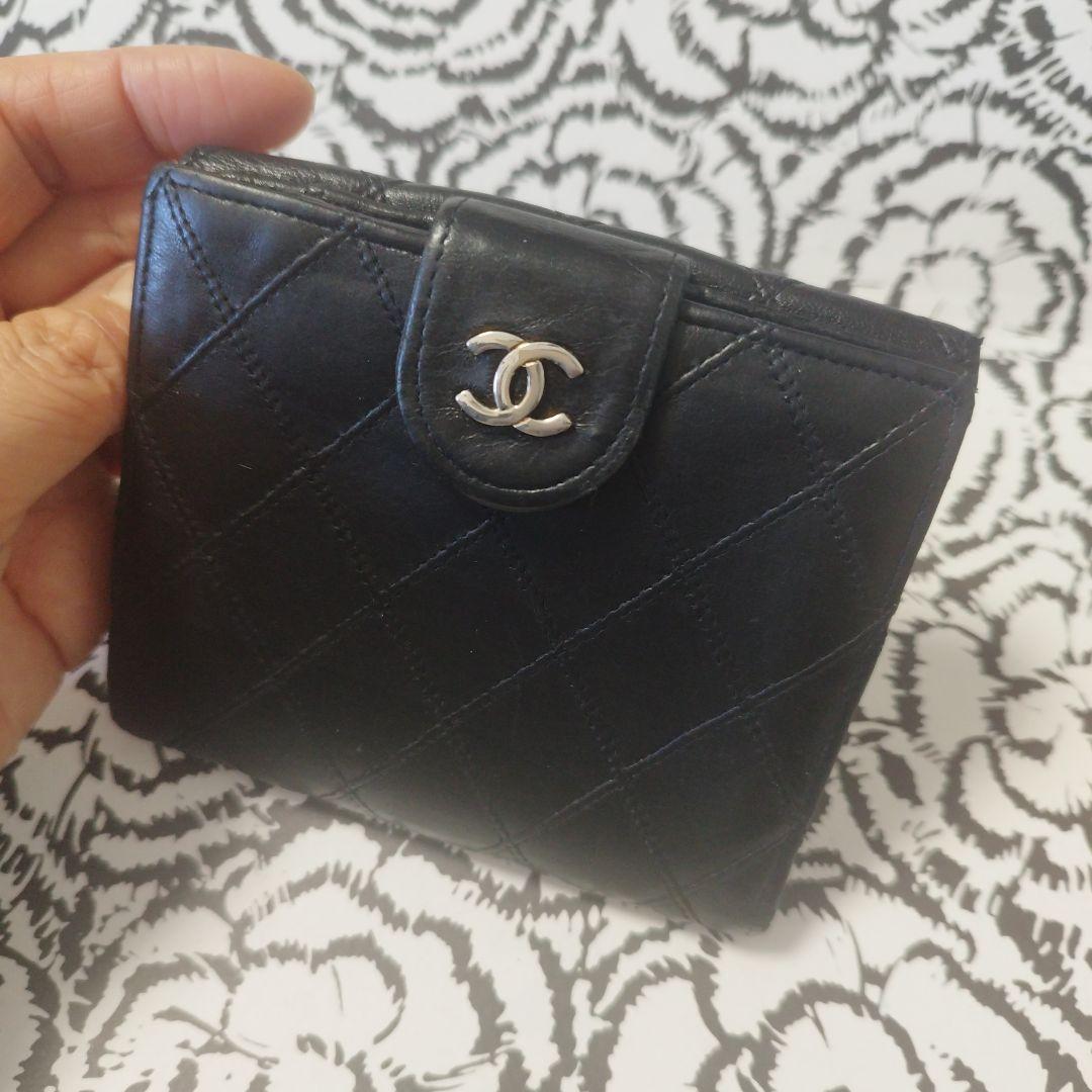 シャネルマトラッセピコローレ　ダブルホック折り財布♥