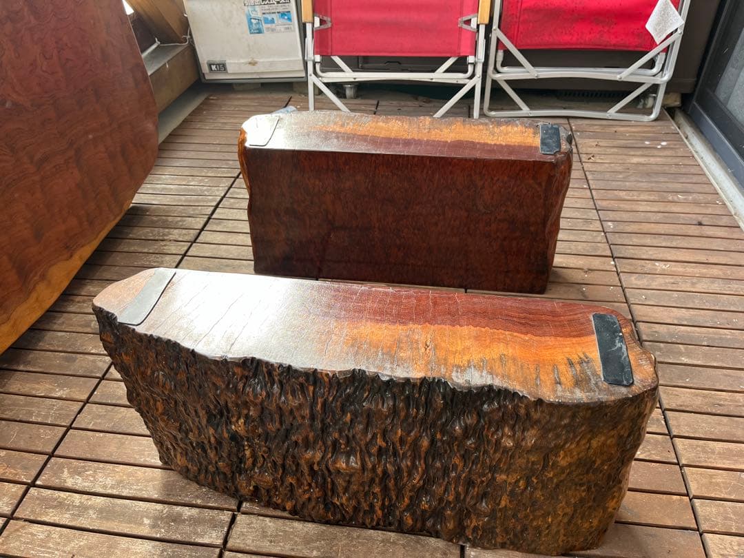 一枚板　仕上げ済　ブビンガ　ケヤキ　ウォルナット　トチ