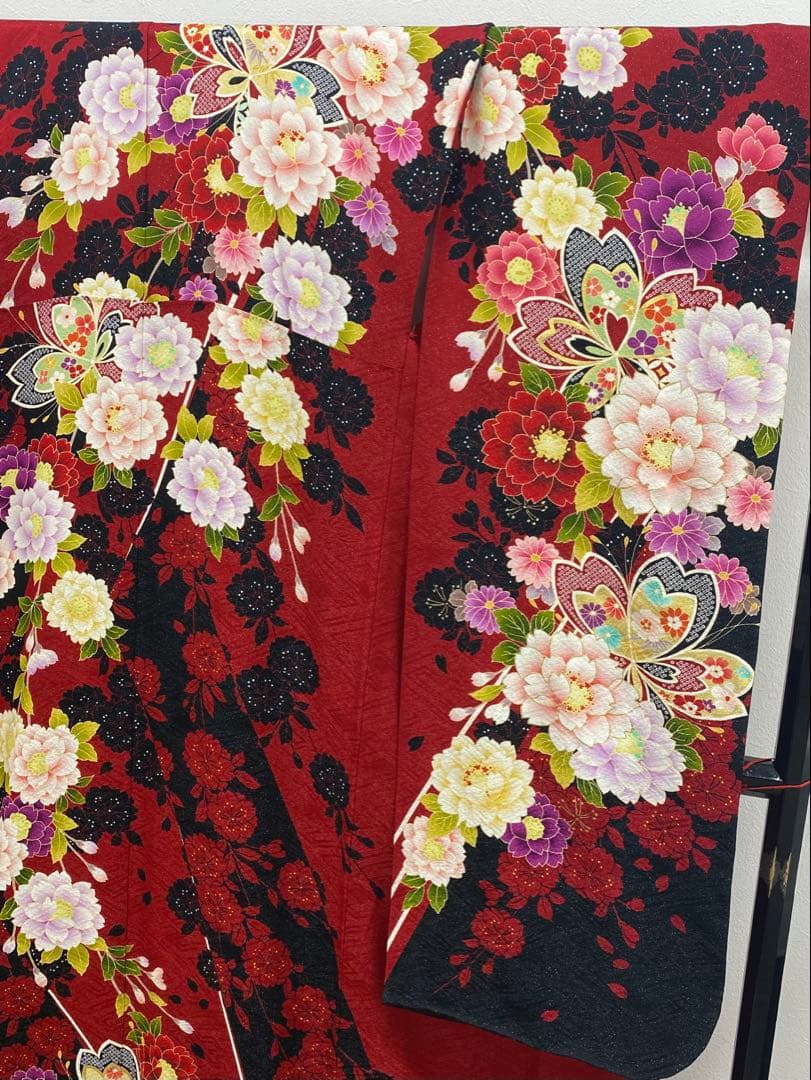 振袖 豪華 銀通し 金駒 金彩 身丈172cm