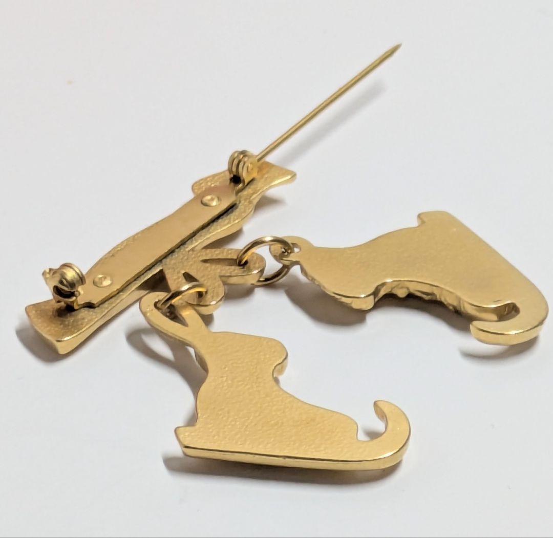 HERMES エルメス　アイススケート靴 ブローチ　作品名　エルメスの祝祭