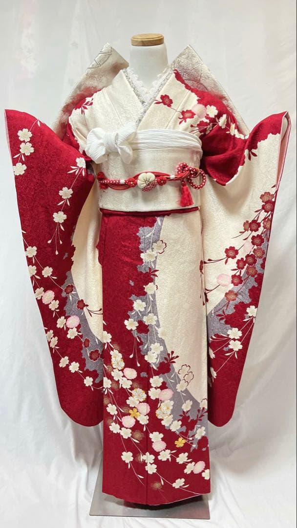 振袖 正絹 成人式　振袖6点セット　振袖フルセット