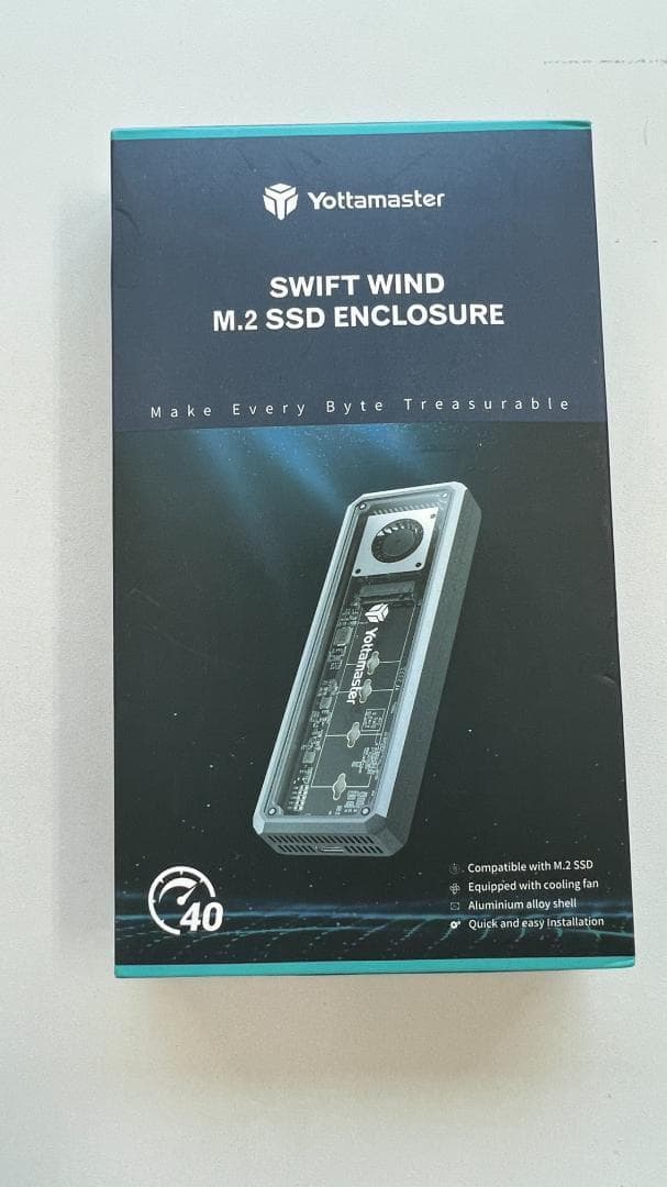 ORICO M.2 SSD 外付けケース【USB4 40Gbps超高速】工具不要